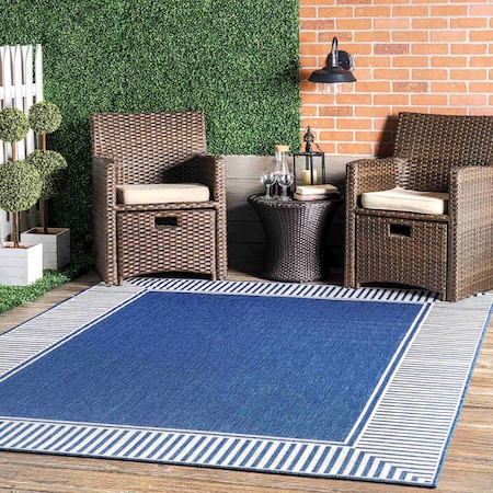 Nuloom Asha Simple Border Indoor/Outdoor Area Rug 8ft GBCB02C-S808